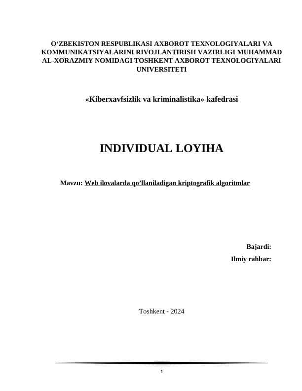 Loyiha ishi