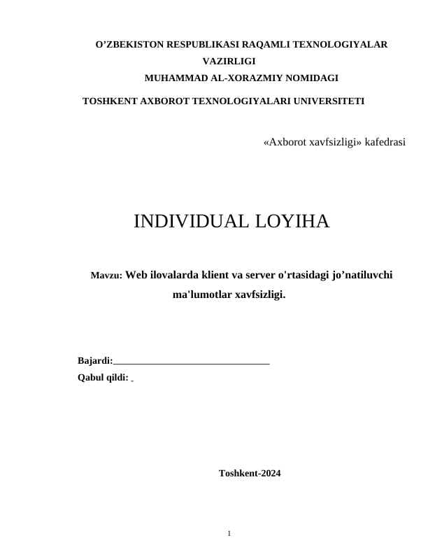 Loyiha ishi