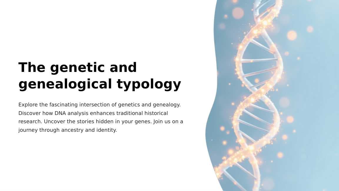 The genetic and genealogical typology