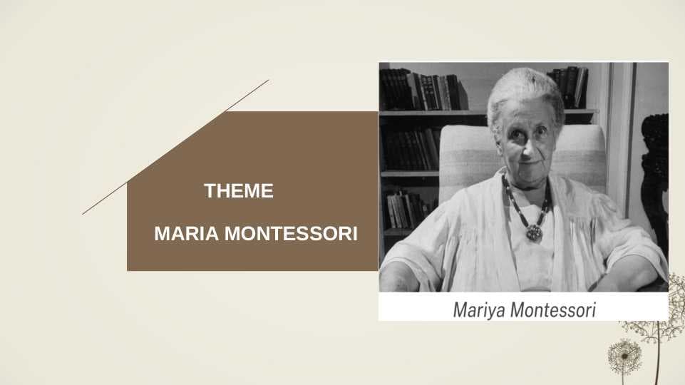 MARIA MONTESSORI ingliz tili