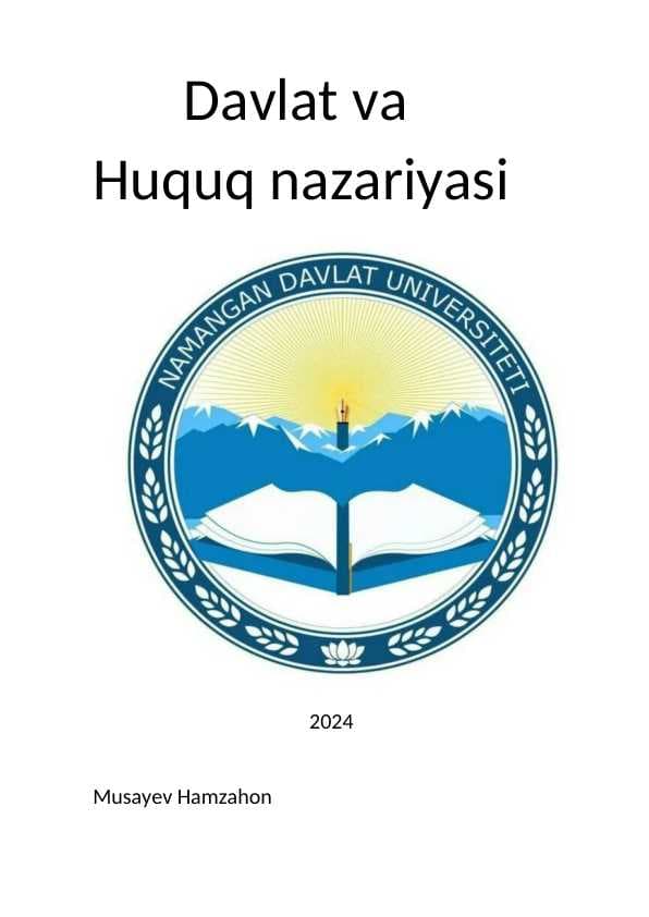 Davlat va uning kelib chiqishi