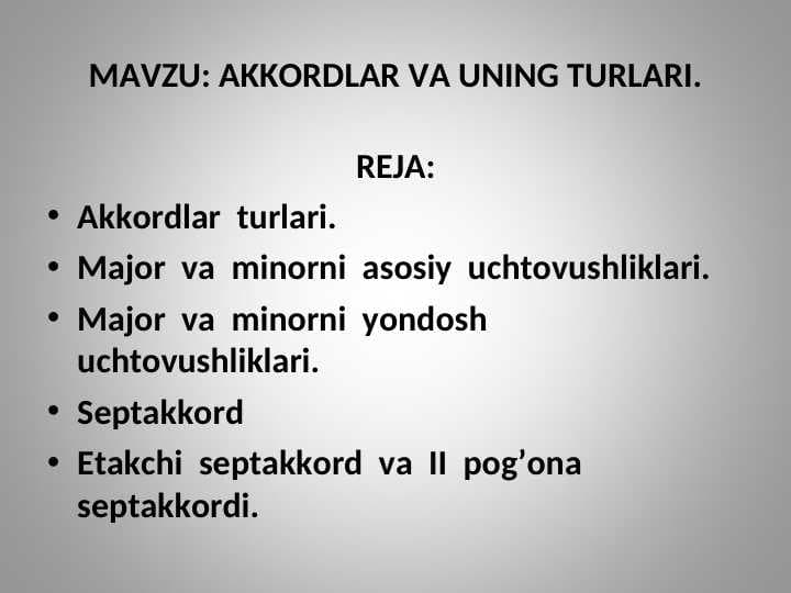 MUSIQA NAZARIYASI