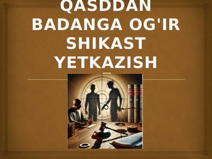 QASDDAN BADANGA OG'IR SHIKAST YETKAZISH