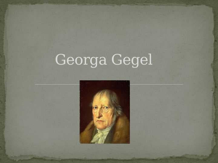 Georga Gegel