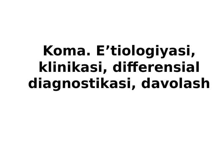 Koma