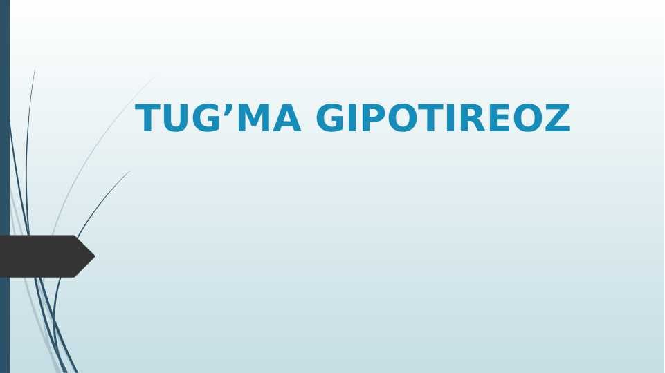 Tug'ma gipoterioz