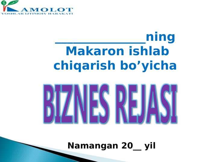 Makaron ishlab chiqarish