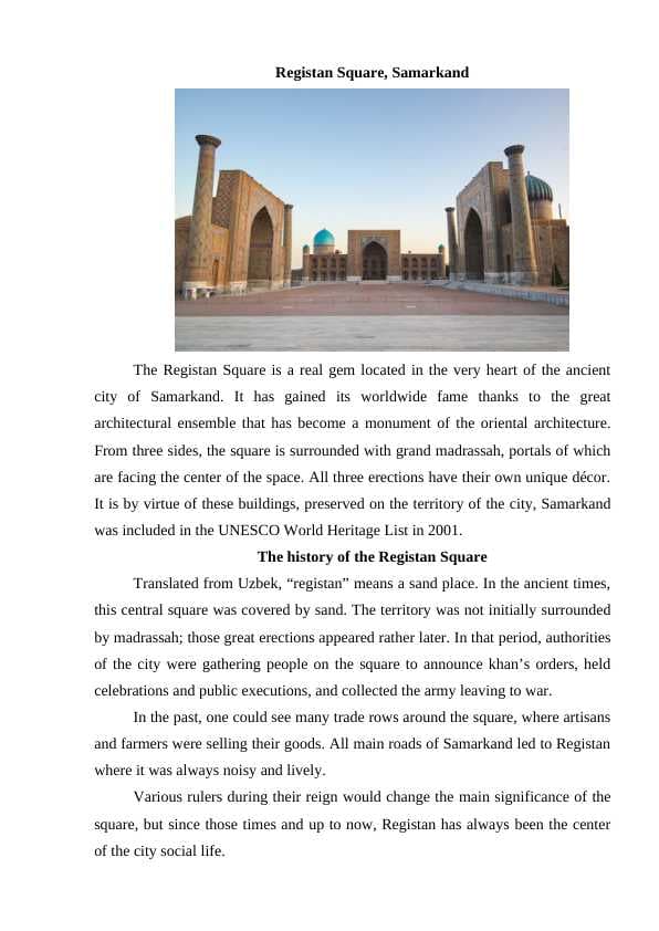 Registan Square, Samarkand