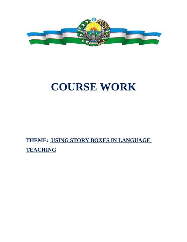 USING STORY BOXES IN LANGUAGE TEACHING