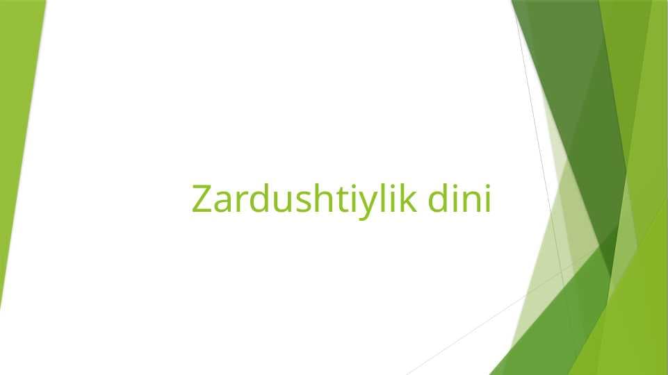 Zardushtiylik dini