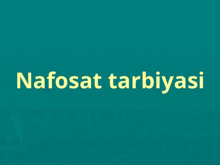 Nafosat tarbiyasi