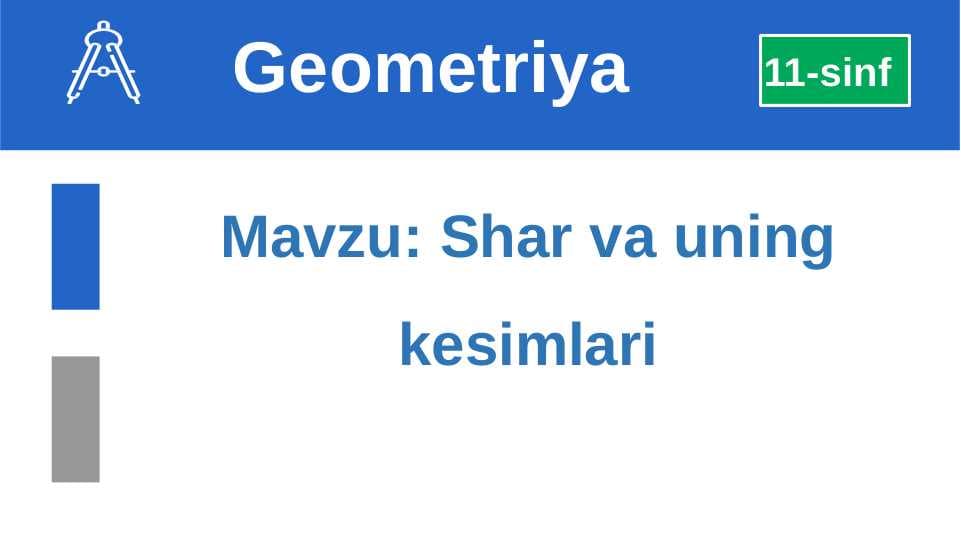 Shar va uning kesimlari
