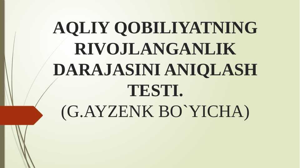 Ayzenk IQ testi