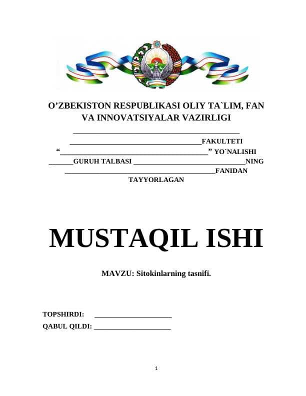 Sitokinlarning tasnifi.