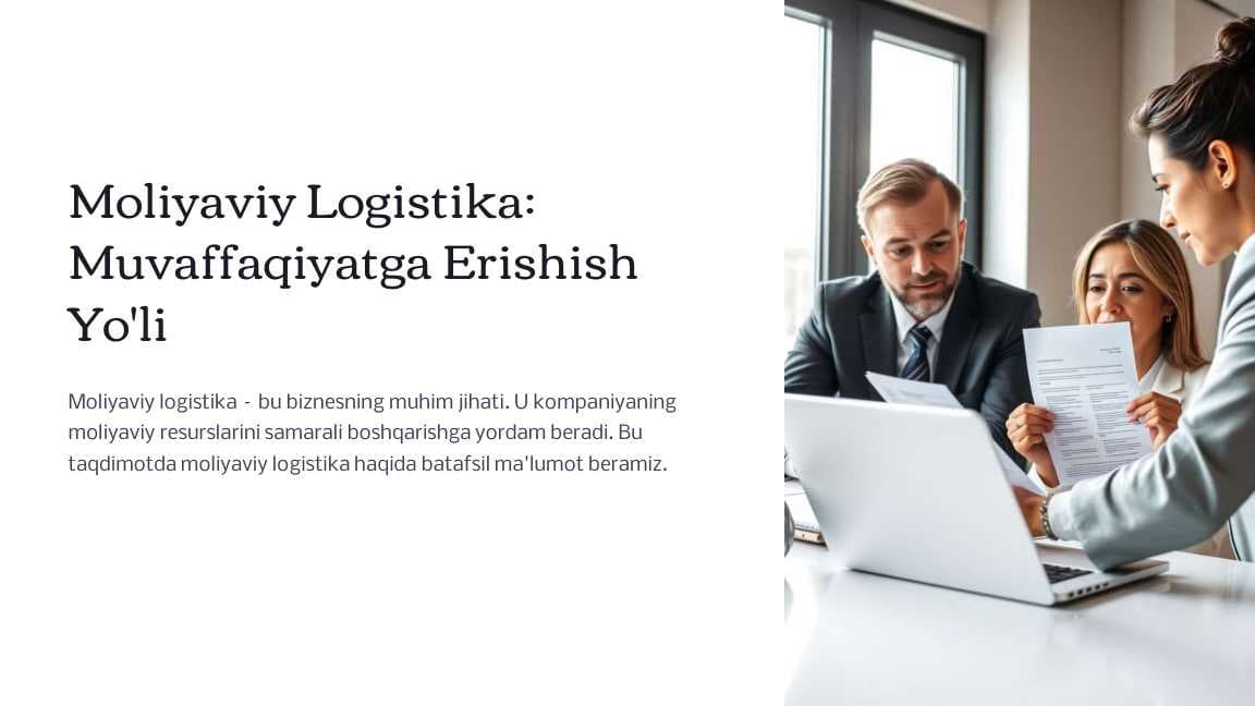 Moliyaviy Logistika Muvaffaqiyatga Erishish Yo'li