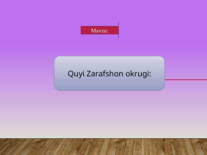 Quyi Zarafshon okrugi