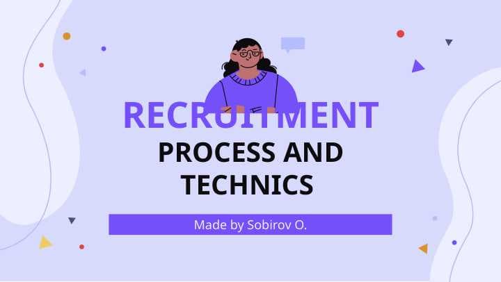 RECRUITMENT PROCESS HR MANAGEMENT