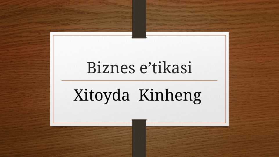 Biznes etikasi