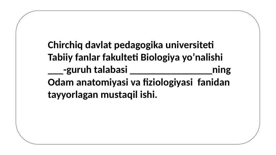 Umurtqa pog'onasining tuzilishi va o‘zaro birikuvi.