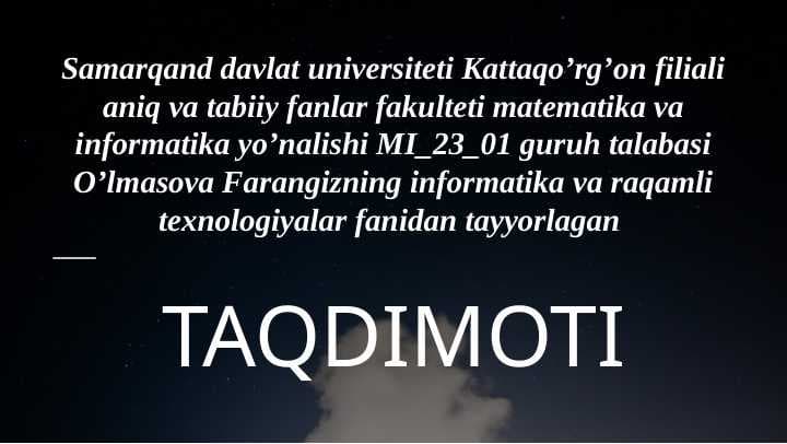 Kompyuter viruslaridan himoyalash vositalari