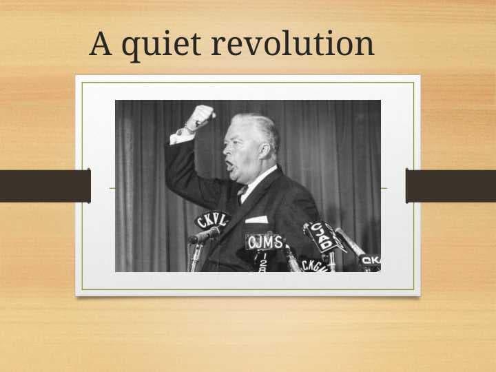 A quiet revolution