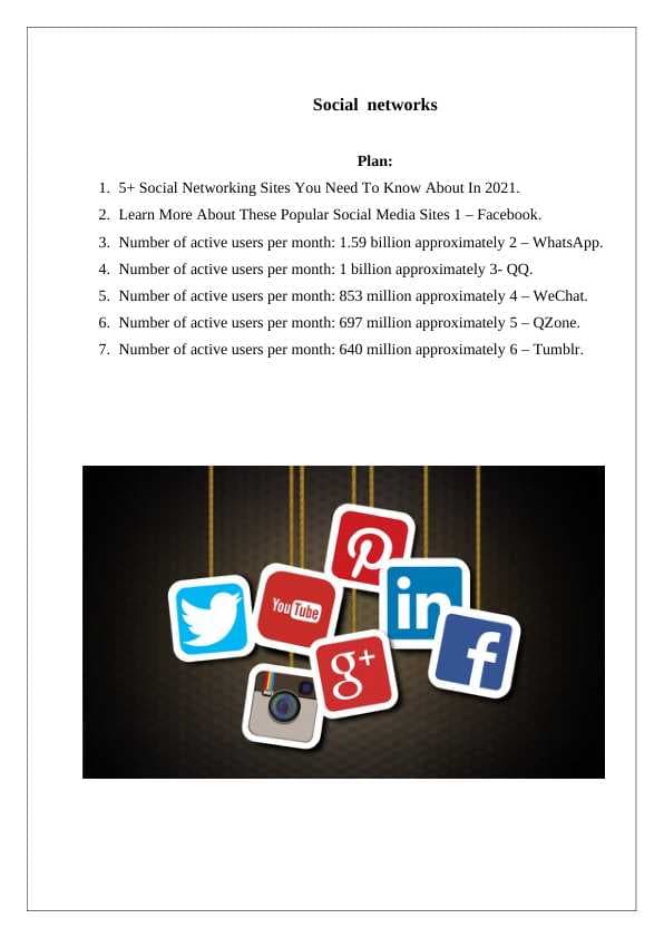 Social  networks