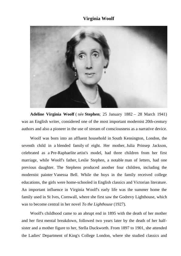 Virginia Woolf