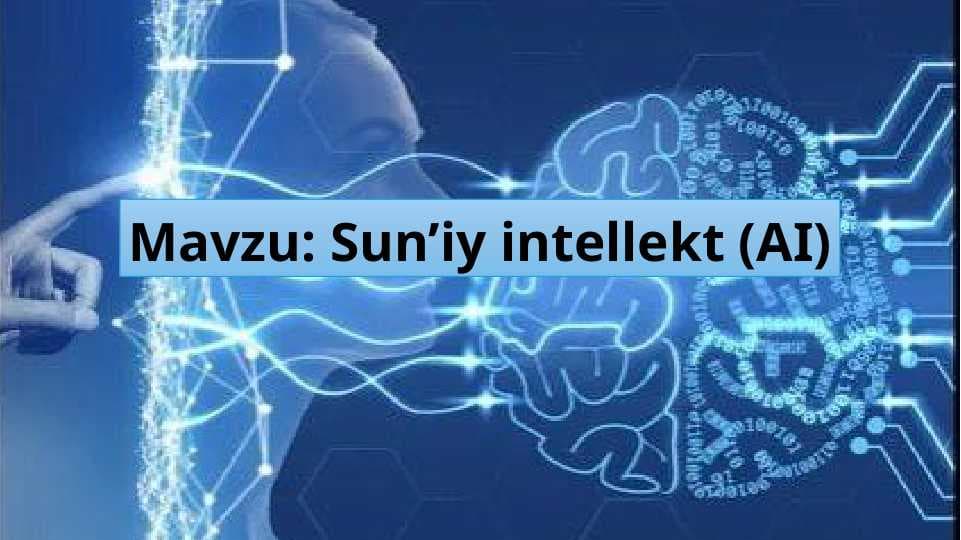 Sun’iy intellekt (AI)