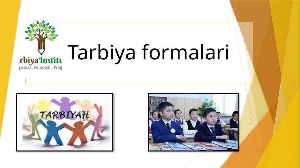Tarbiya formalari