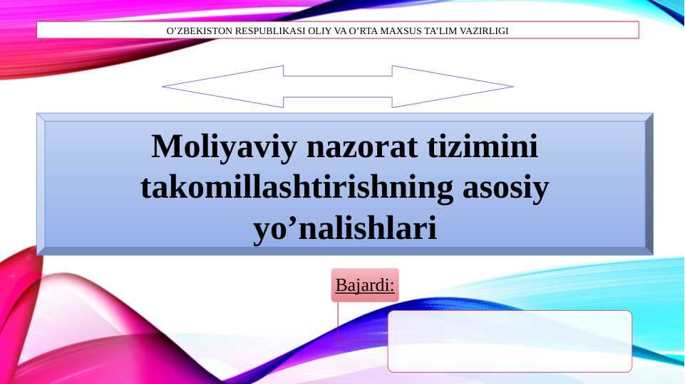 Moliyaviy nazorat hamda Pensiya nazorati