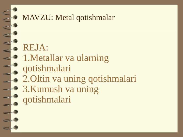 Metal qotishmalar