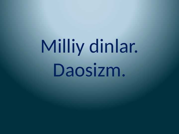 daosizm