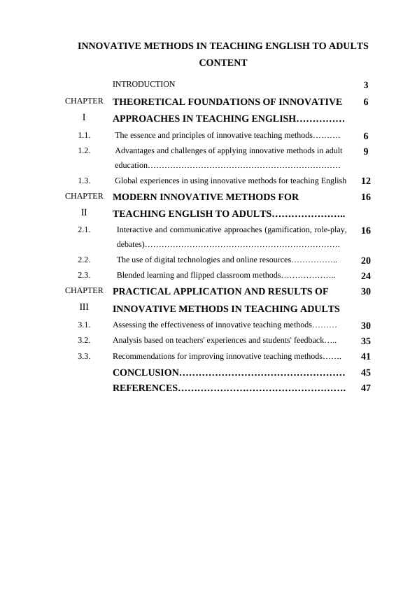 INNOVATIVE METHODS IN TEACHING ENGLISH TO ADULTS