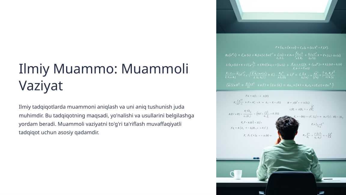 Ilmiy muammo. Muammoli vaziyat_8