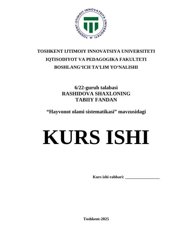 Hayvonot olami sistematikasi.docx