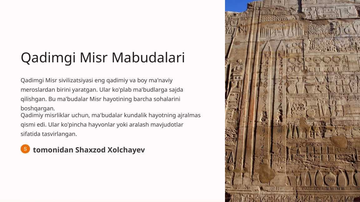 Qadimgi misr mabudlar