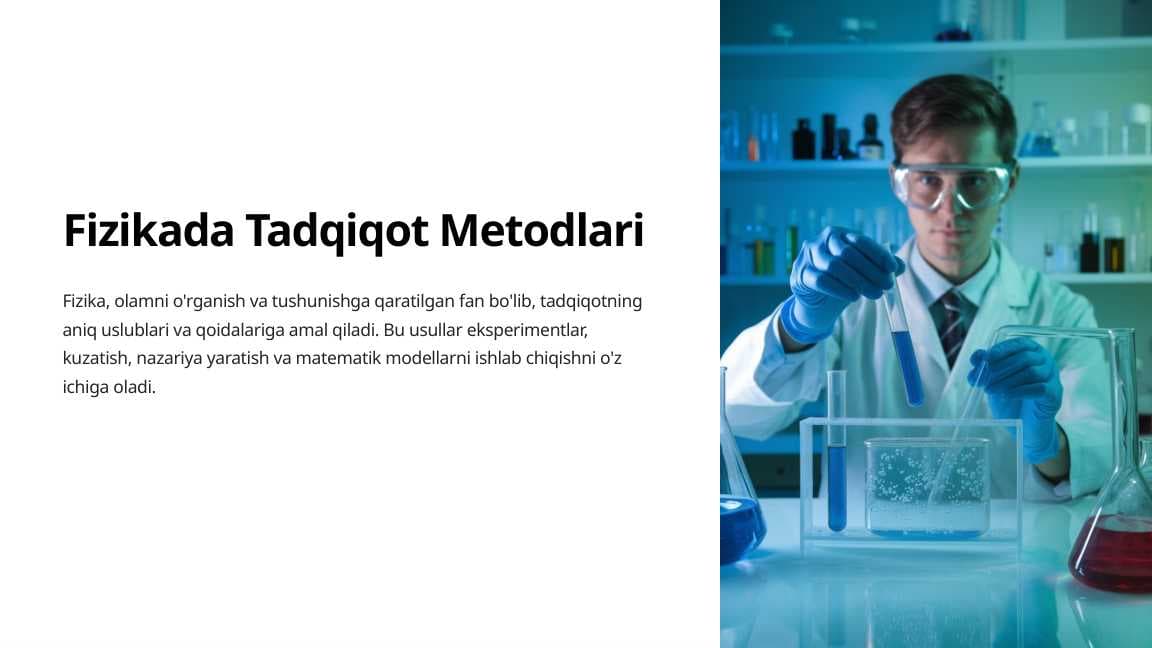 Fizikada Tadqiqot Metodlari