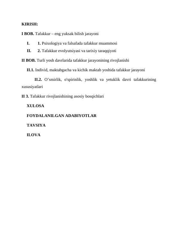 Tafakkur kurs ishi