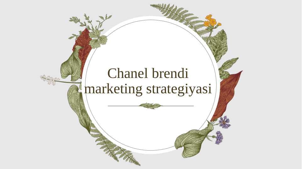 Chanel brendi marketing strategiyasi