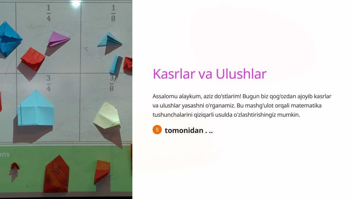 Kasrlar va Ulushlar