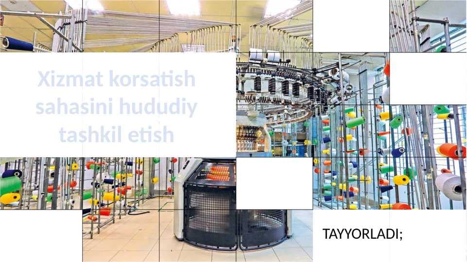 Xizmat korsatish sahasini hududiy tashkil etish