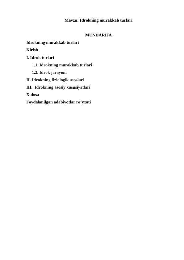 Idrokning murakkab turlari