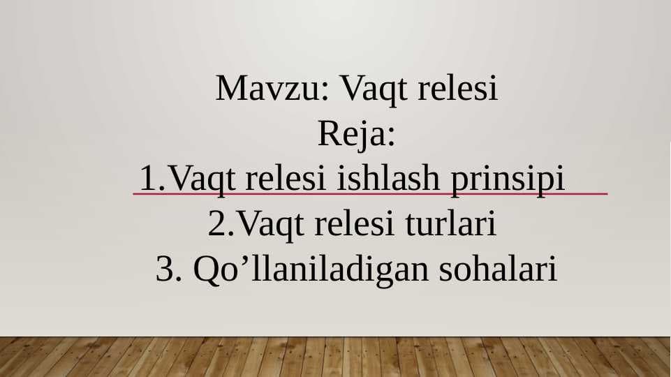 Vaqt relesi