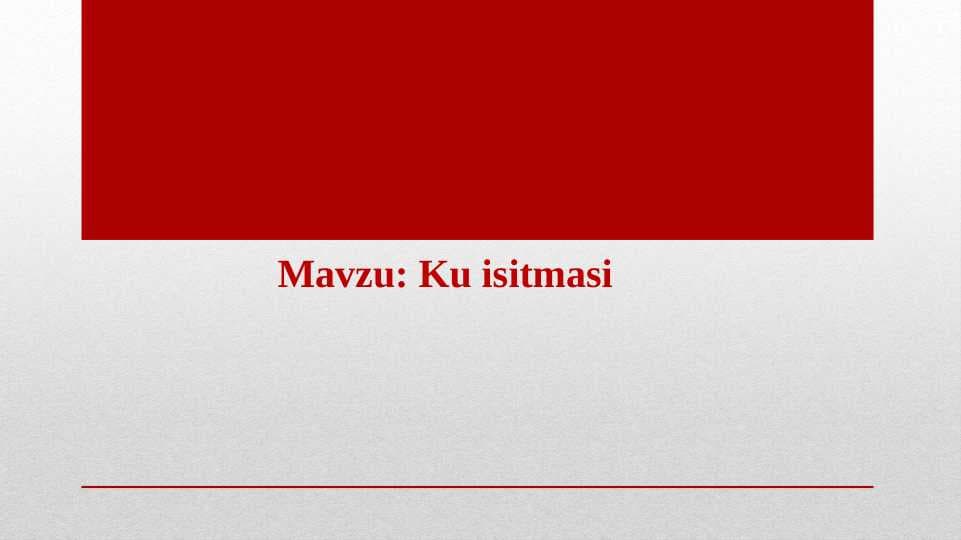 ku istimasi