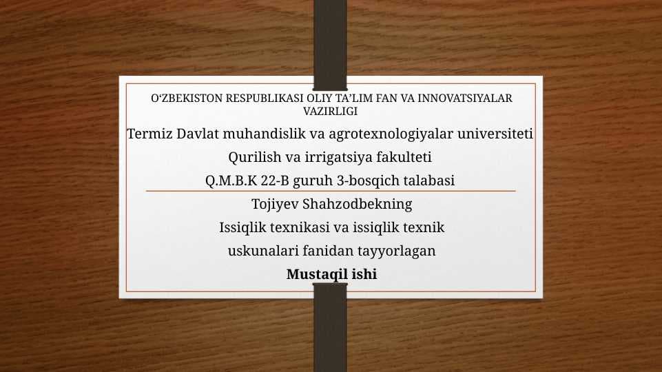 Yoqilg’i.