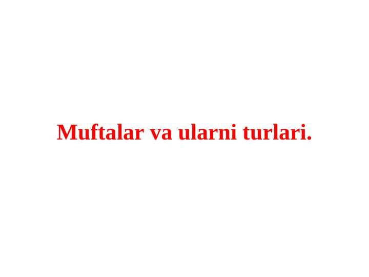 Muftalar