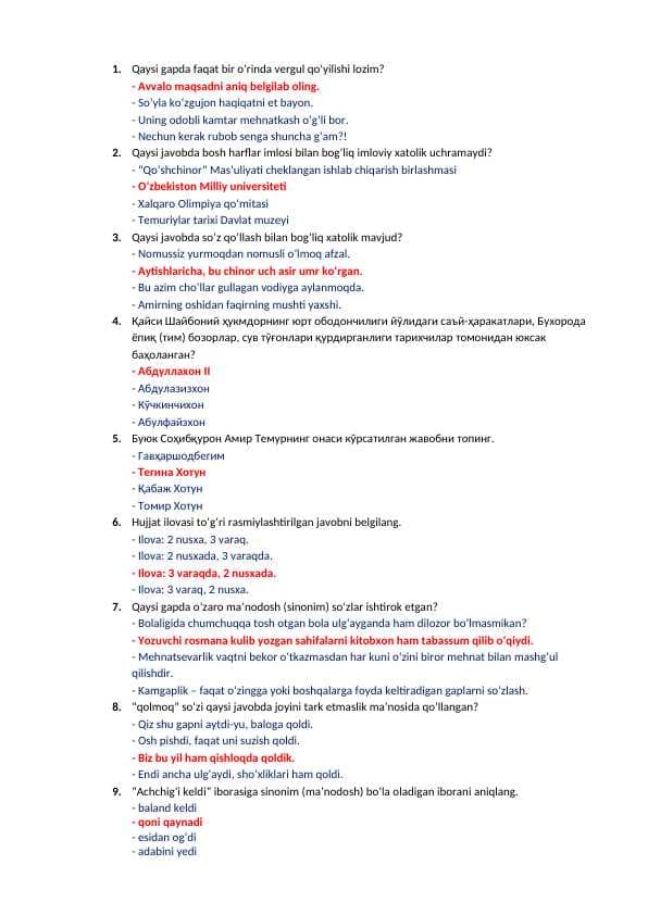 Davlat tili Argos xizmatchilari uchun
