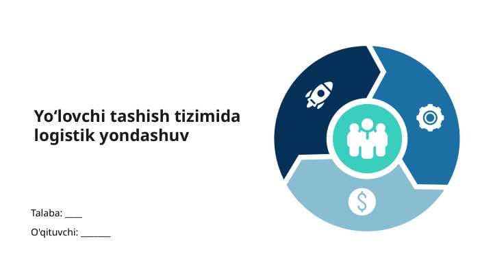 Yoʻlovchi tashish tizimida logistik yondashuv