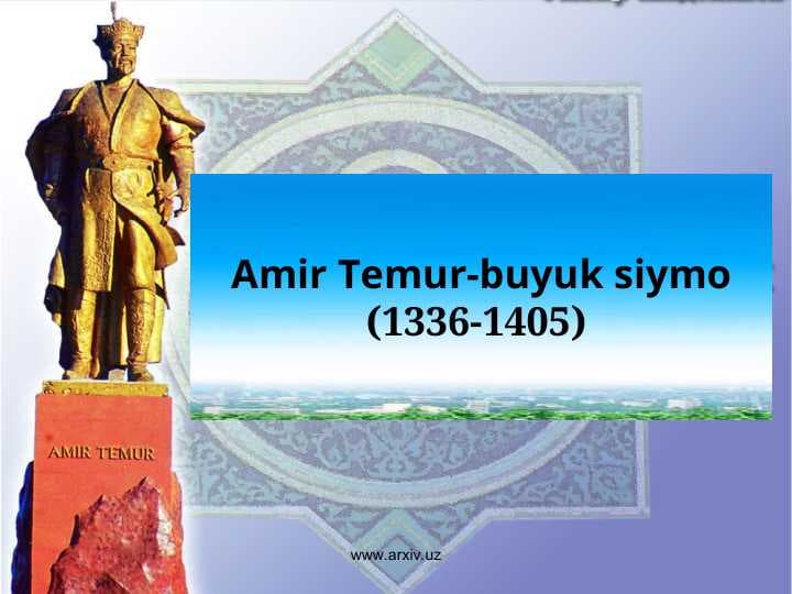Amir Temur-buyuk siymoSI