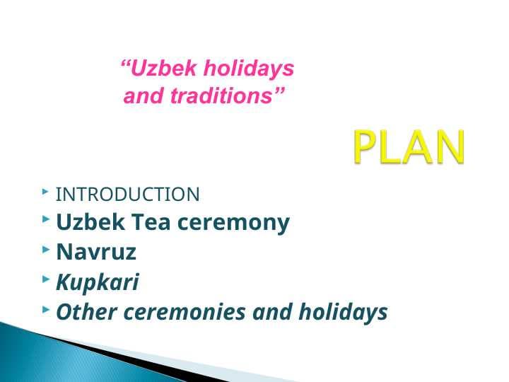 “Uzbek holidays and traditions”